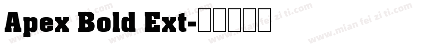 Apex Bold Ext字体转换